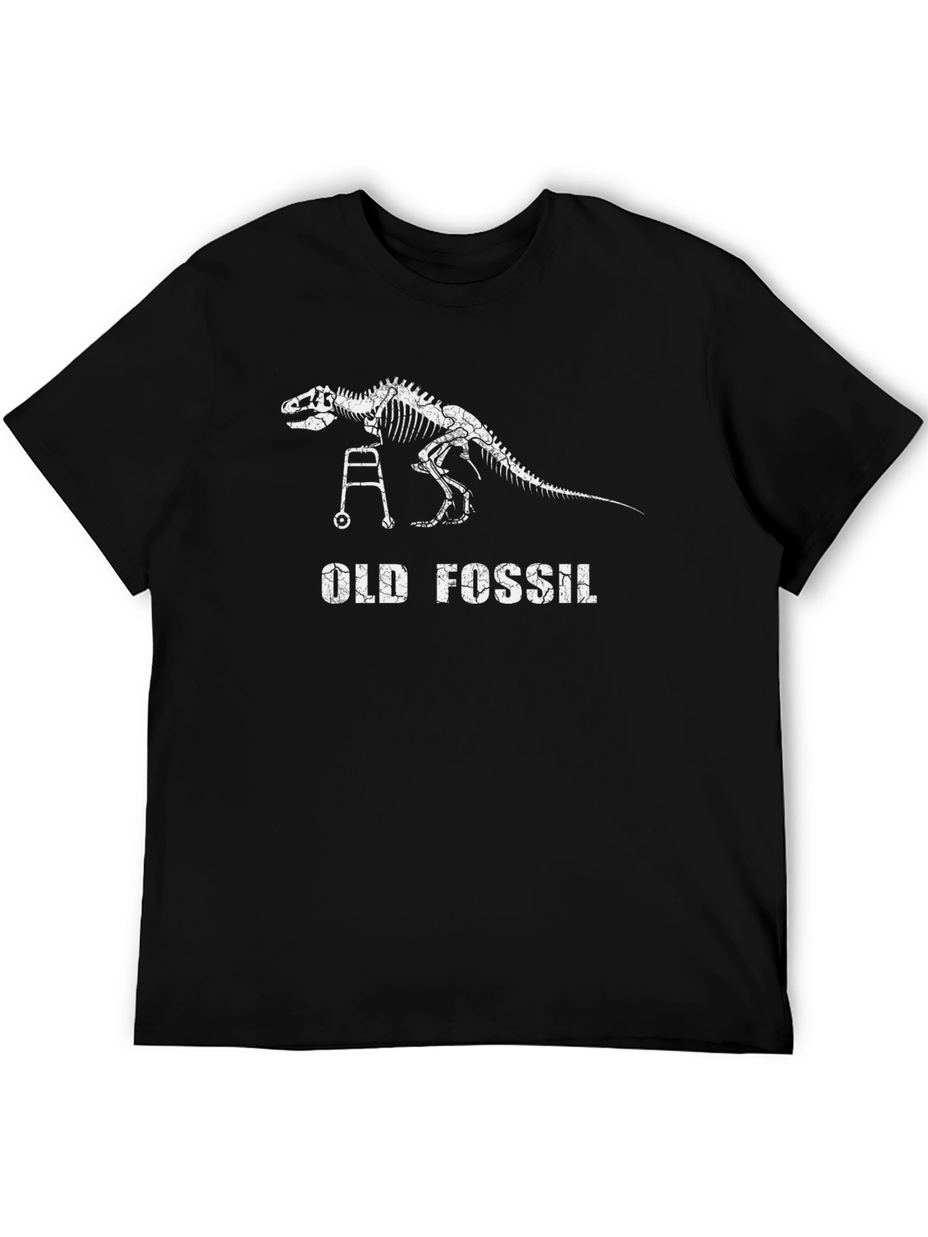 Old Fossil Dinosaur Skeleton Humor T-Shirt