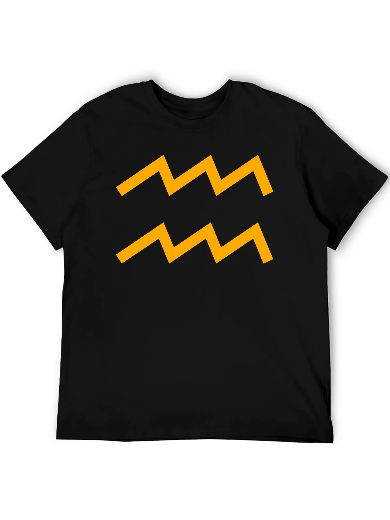 Aquarius Zodiac Sign T-Shirt - Black
