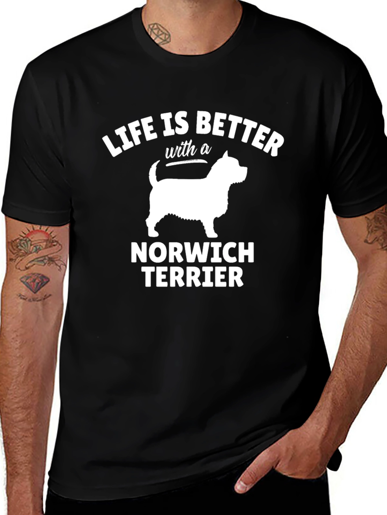 Life is Better with a Norwich Terrier T-Shirt