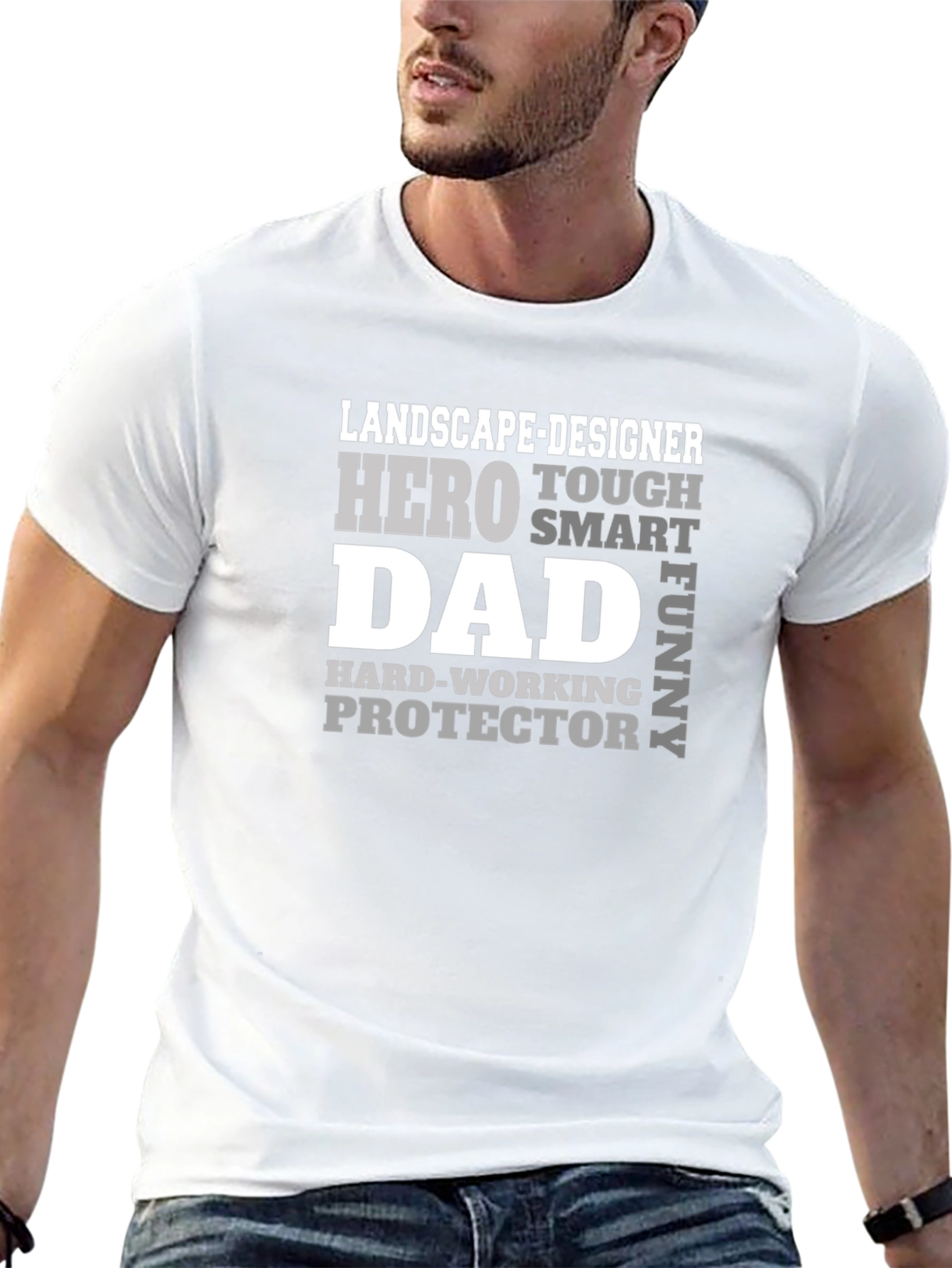 Landscape Designer Dad T-Shirt - Hero Tough Funny