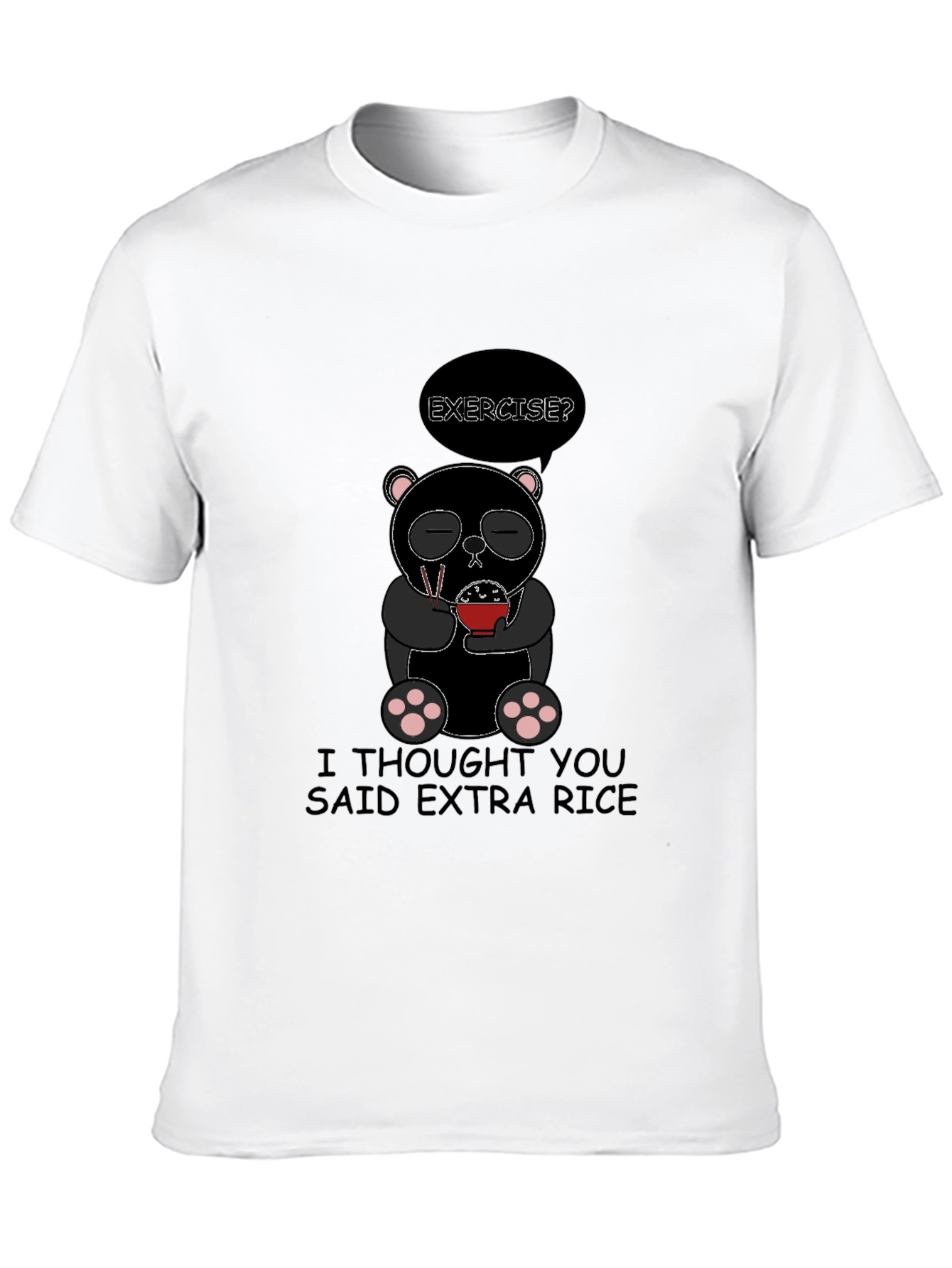 Extra Rice Panda Graphic T-Shirt