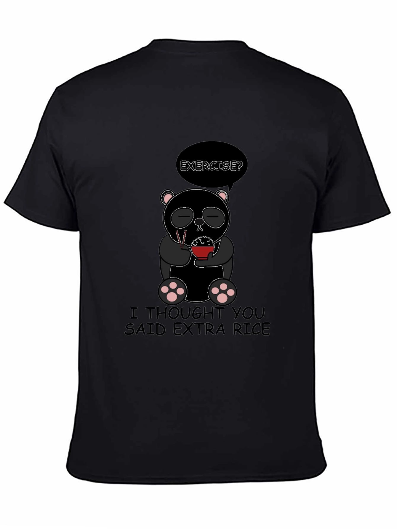 Extra Rice Panda Graphic T-Shirt