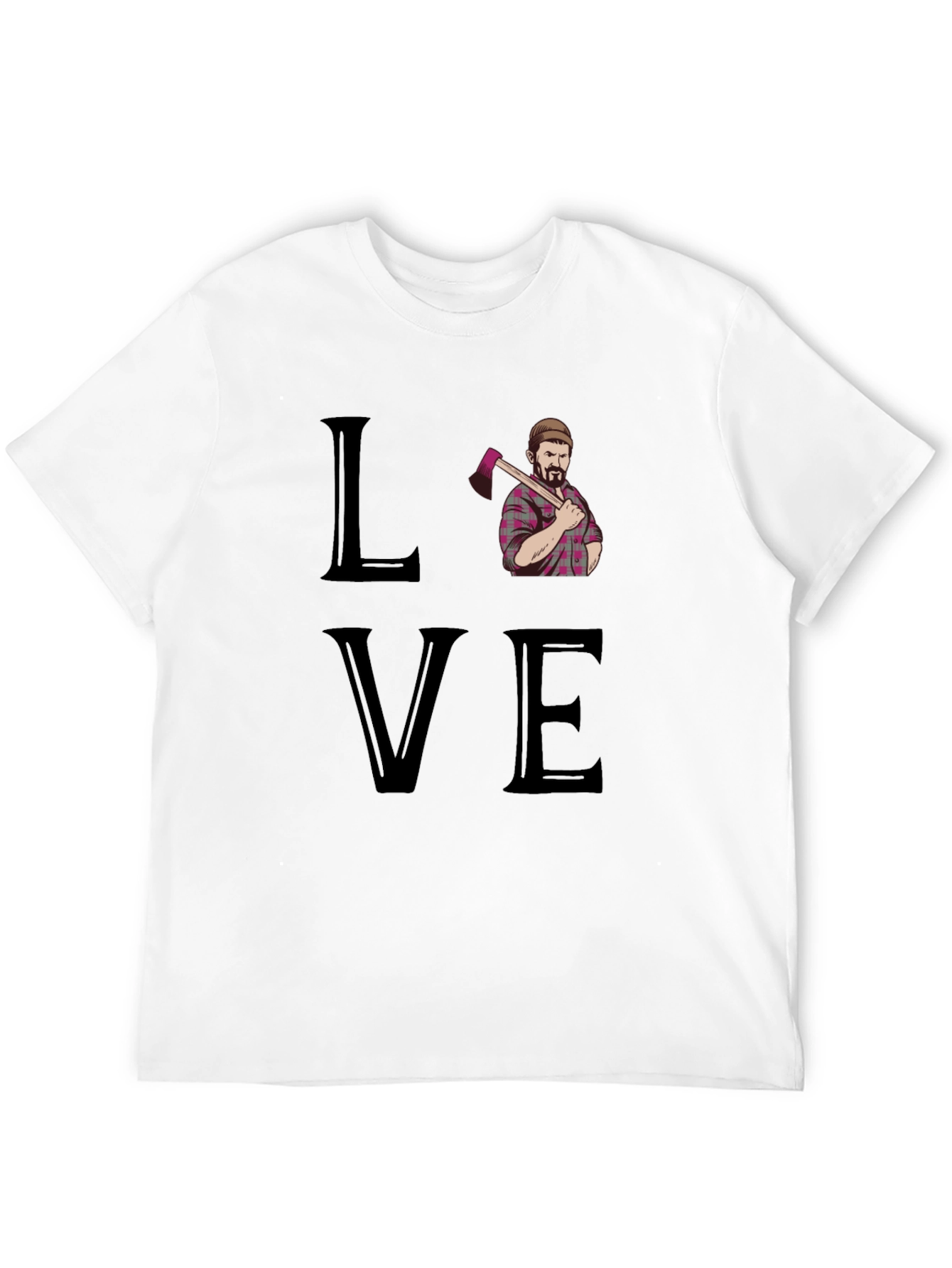 Love Lumberjack Black T-Shirt