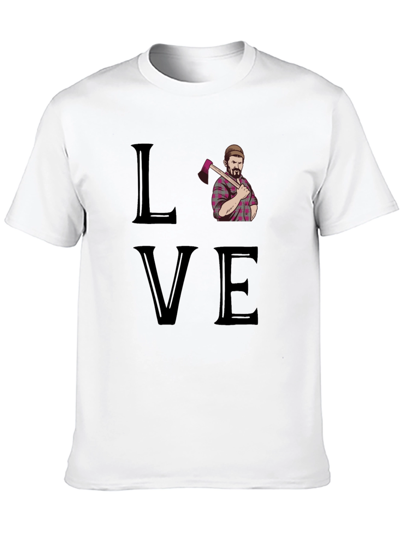 Love Lumberjack Black T-Shirt