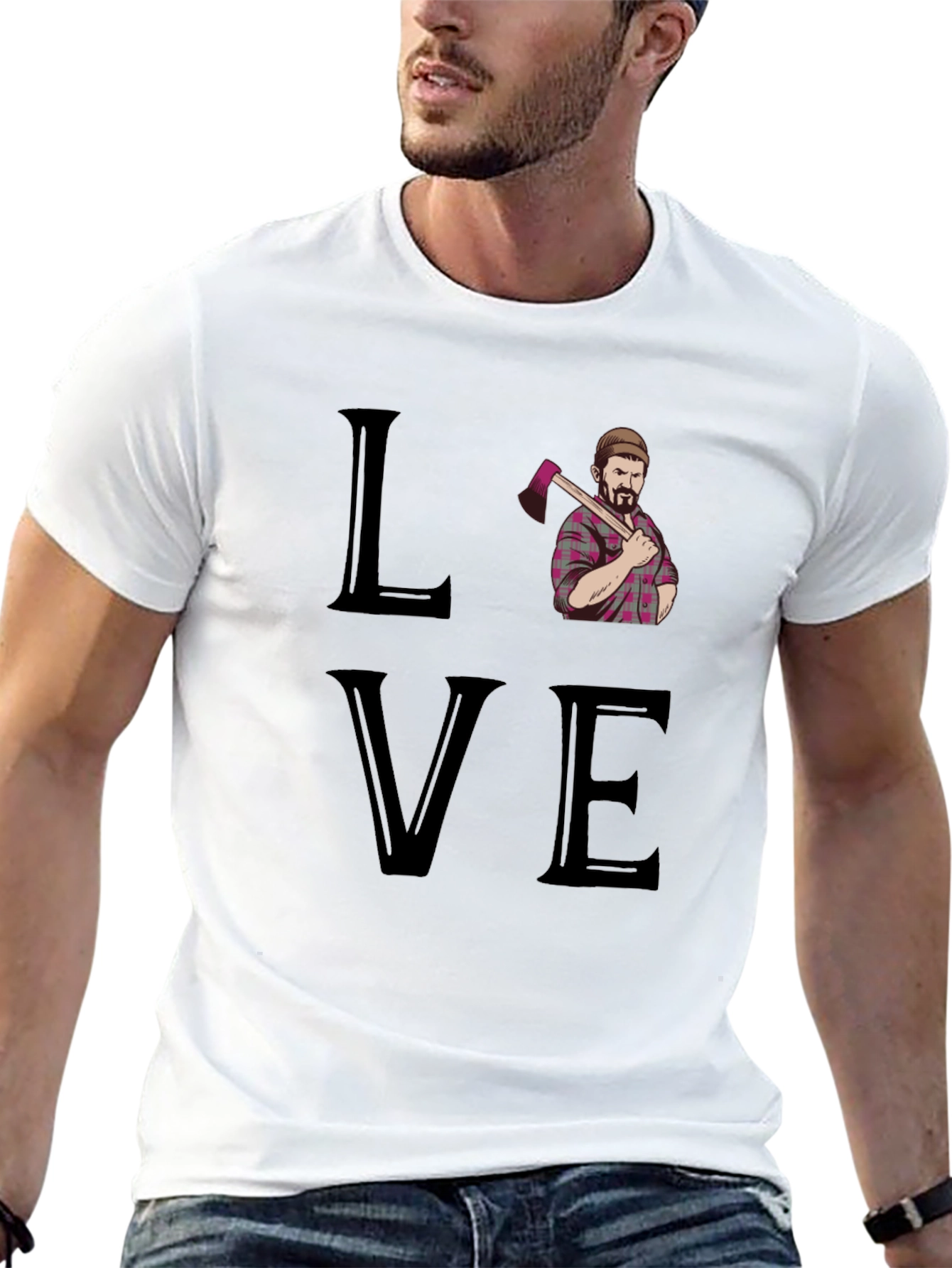 Love Lumberjack Black T-Shirt