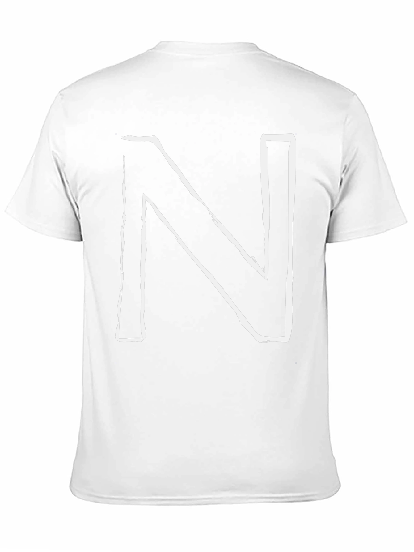 Bold N Graphic Tee - Stylish Black T-Shirt
