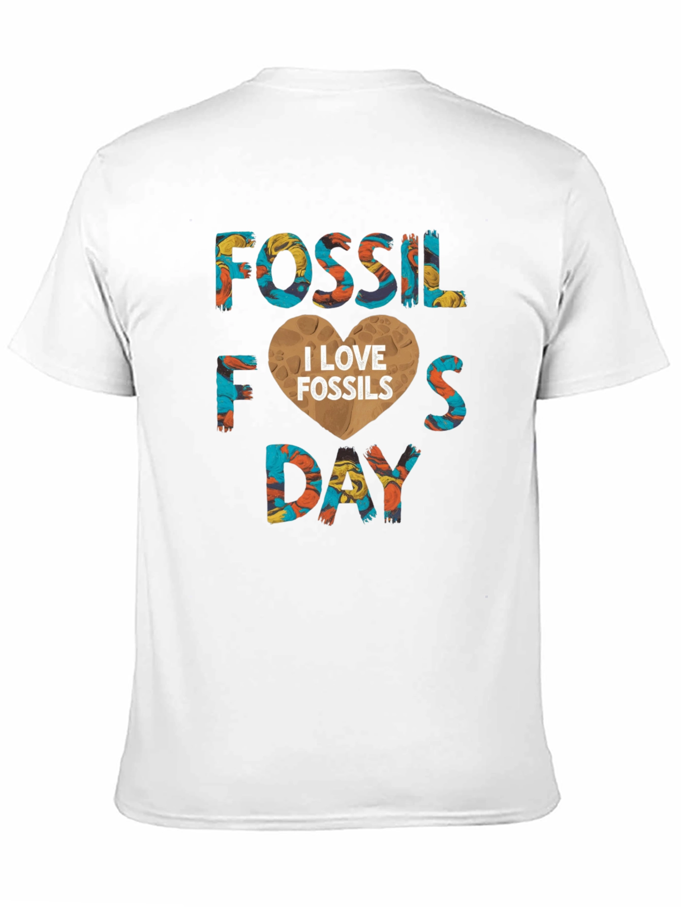 Fossil Day I Love Fossils Graphic Tee Shirt