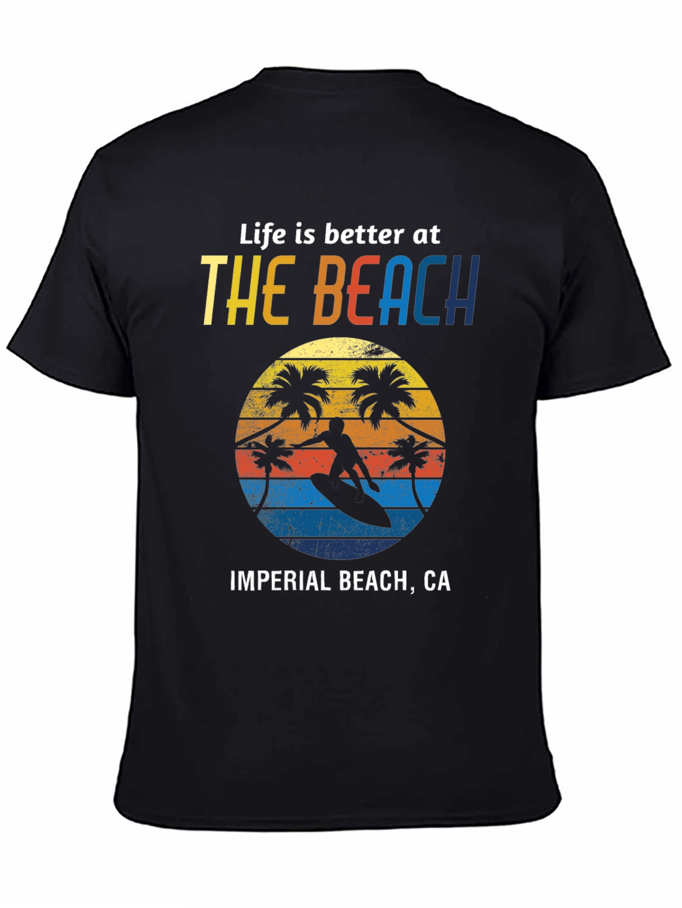 Imperial Beach CA T-Shirt Surfer Design