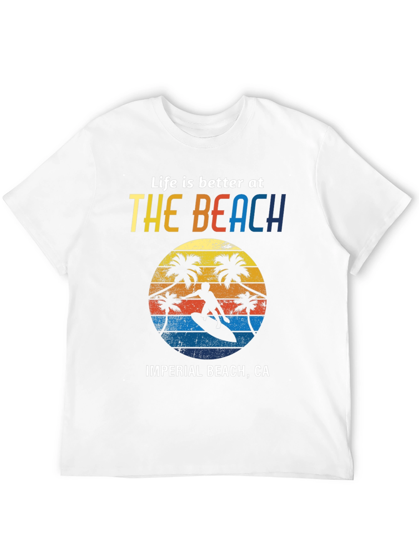 Imperial Beach CA T-Shirt Surfer Design