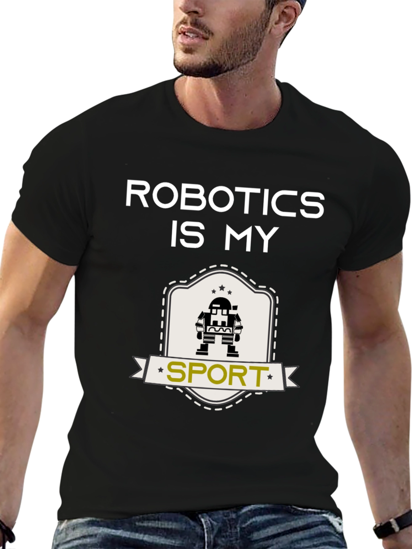 Robotics is My Sport T-Shirt - Black