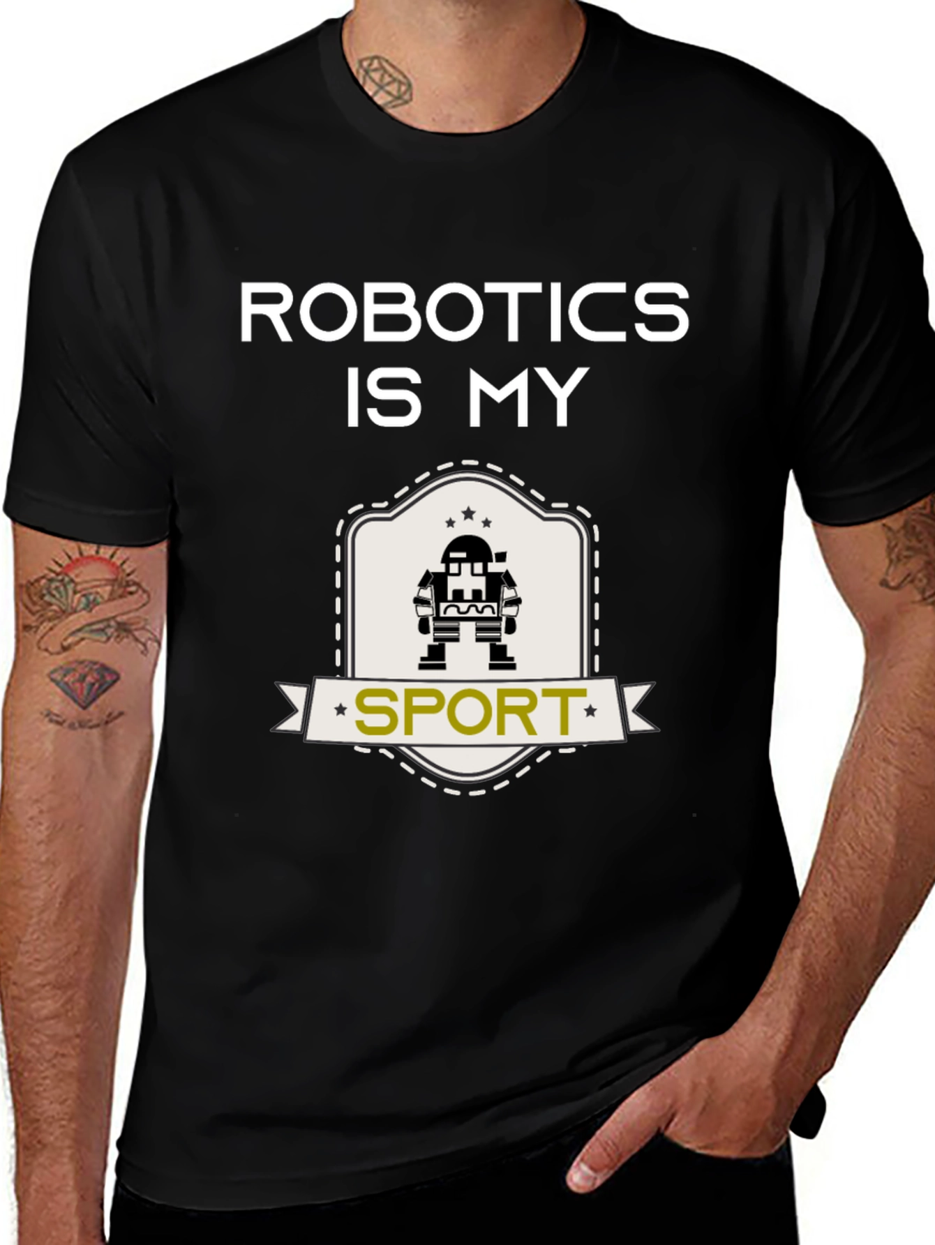 Robotics is My Sport T-Shirt - Black