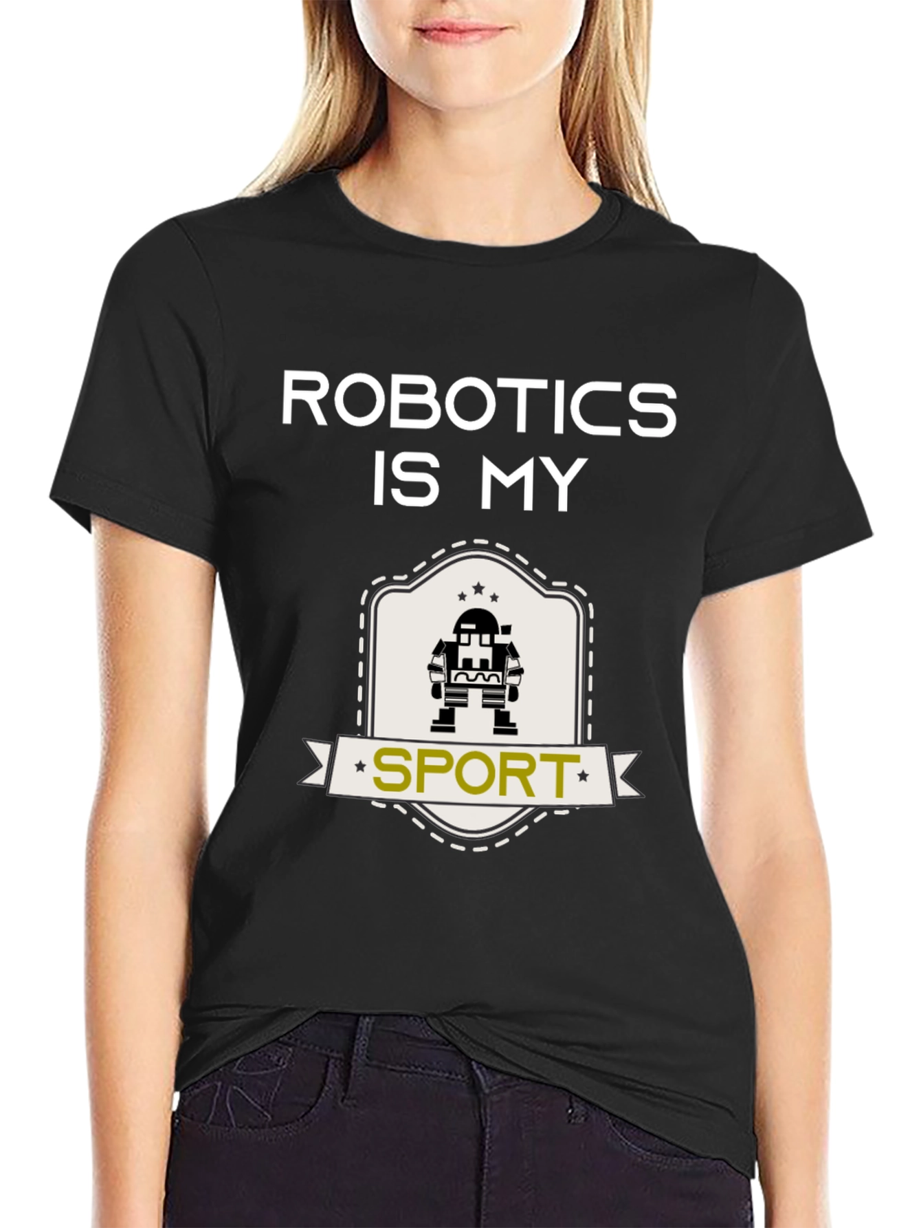 Robotics is My Sport T-Shirt - Black