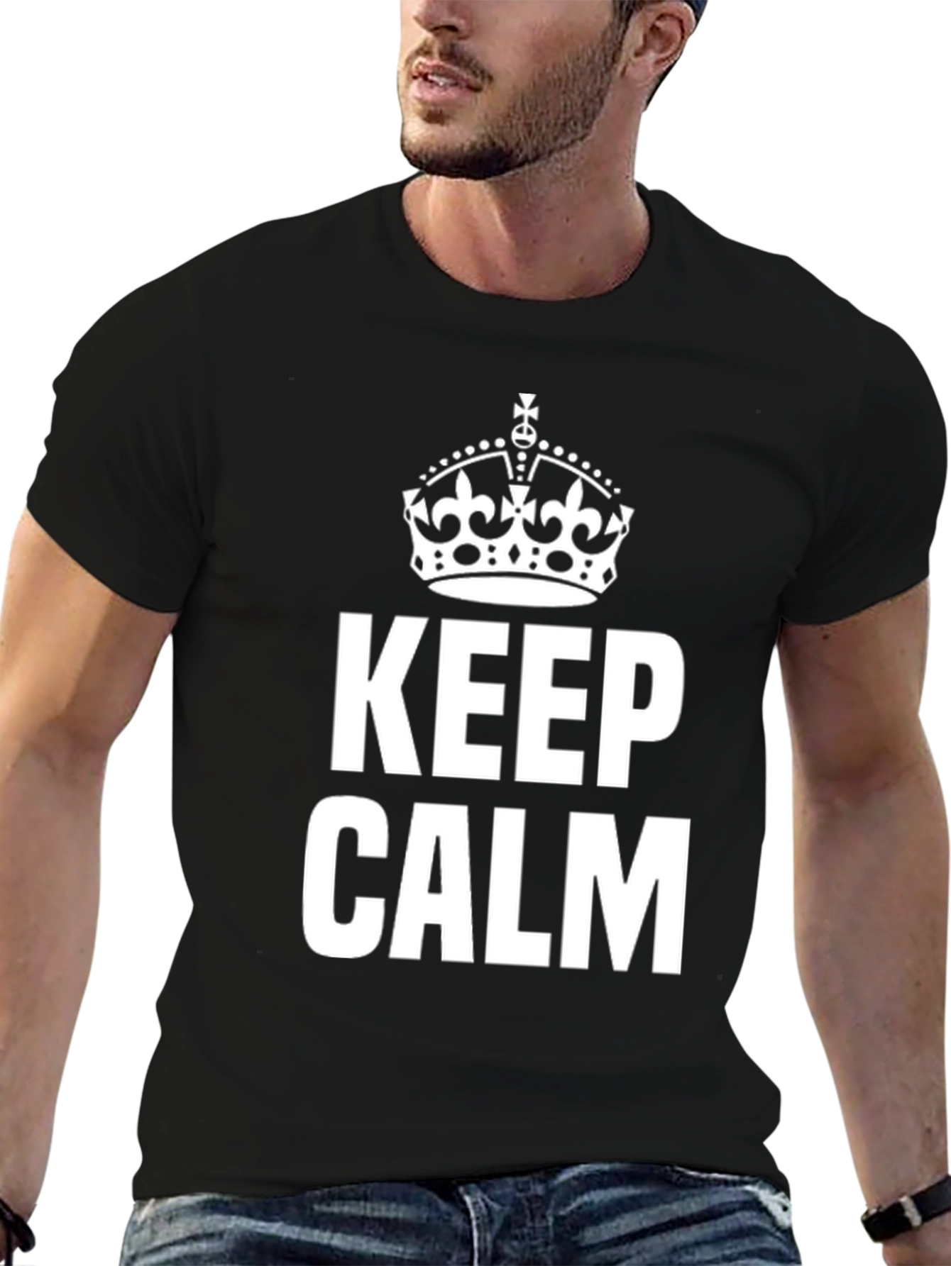 Keep Calm Crown Graphic T-Shirt