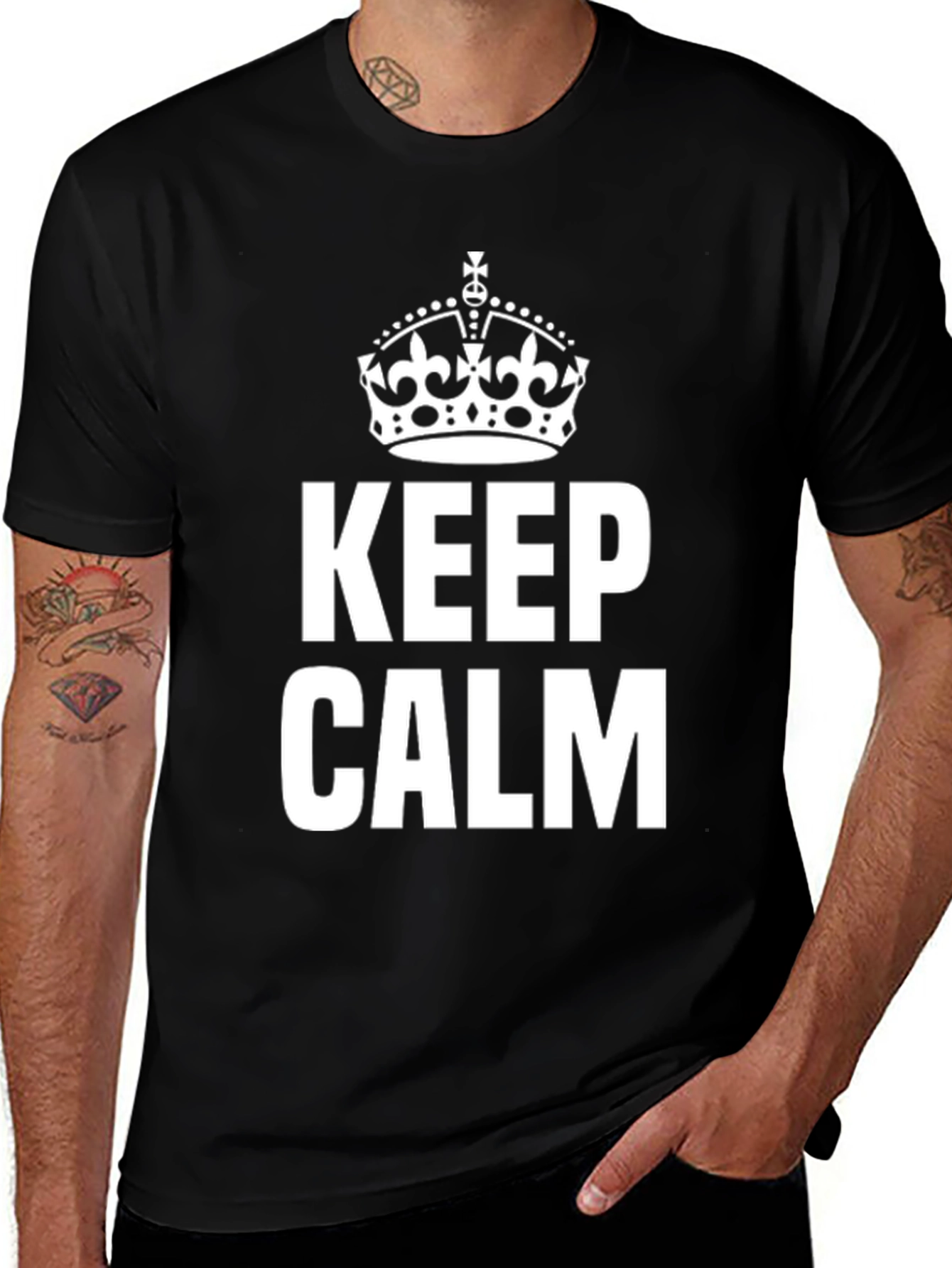 Keep Calm Crown Graphic T-Shirt