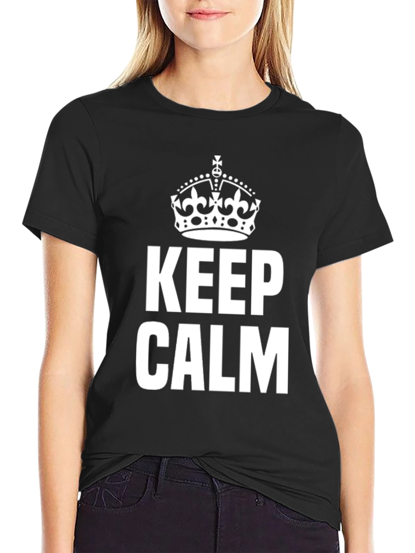 Keep Calm Crown Graphic T-Shirt