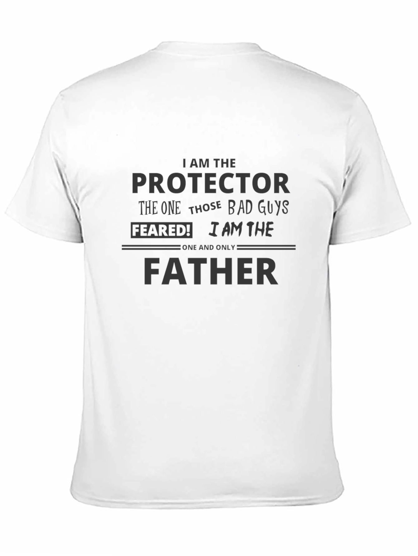 Protector Father Black T-Shirt