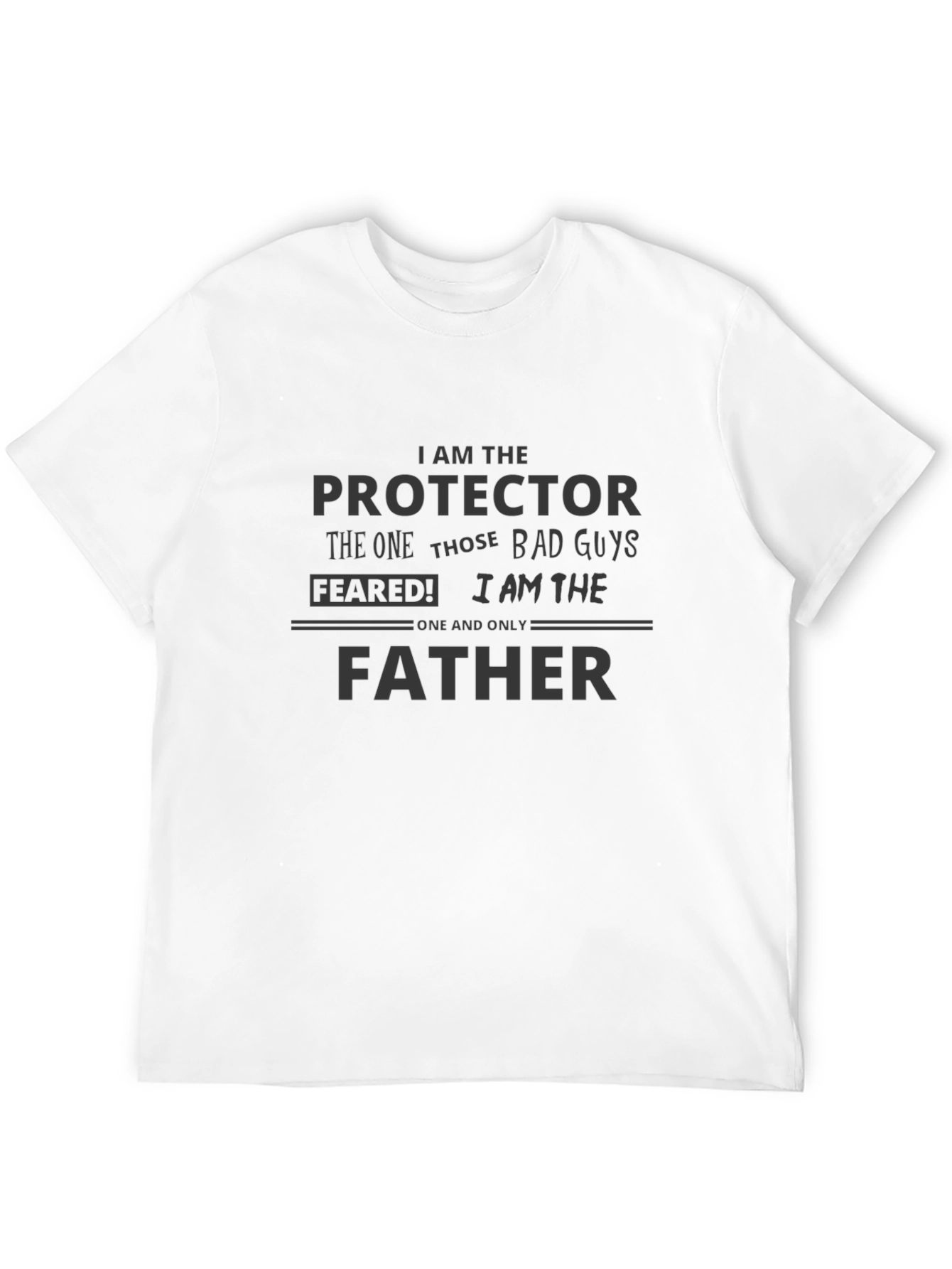 Protector Father Black T-Shirt