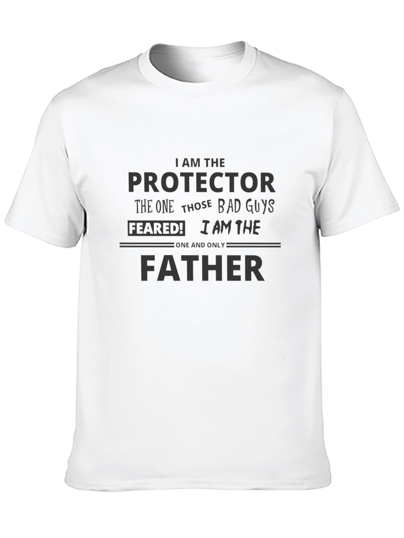 Protector Father Black T-Shirt