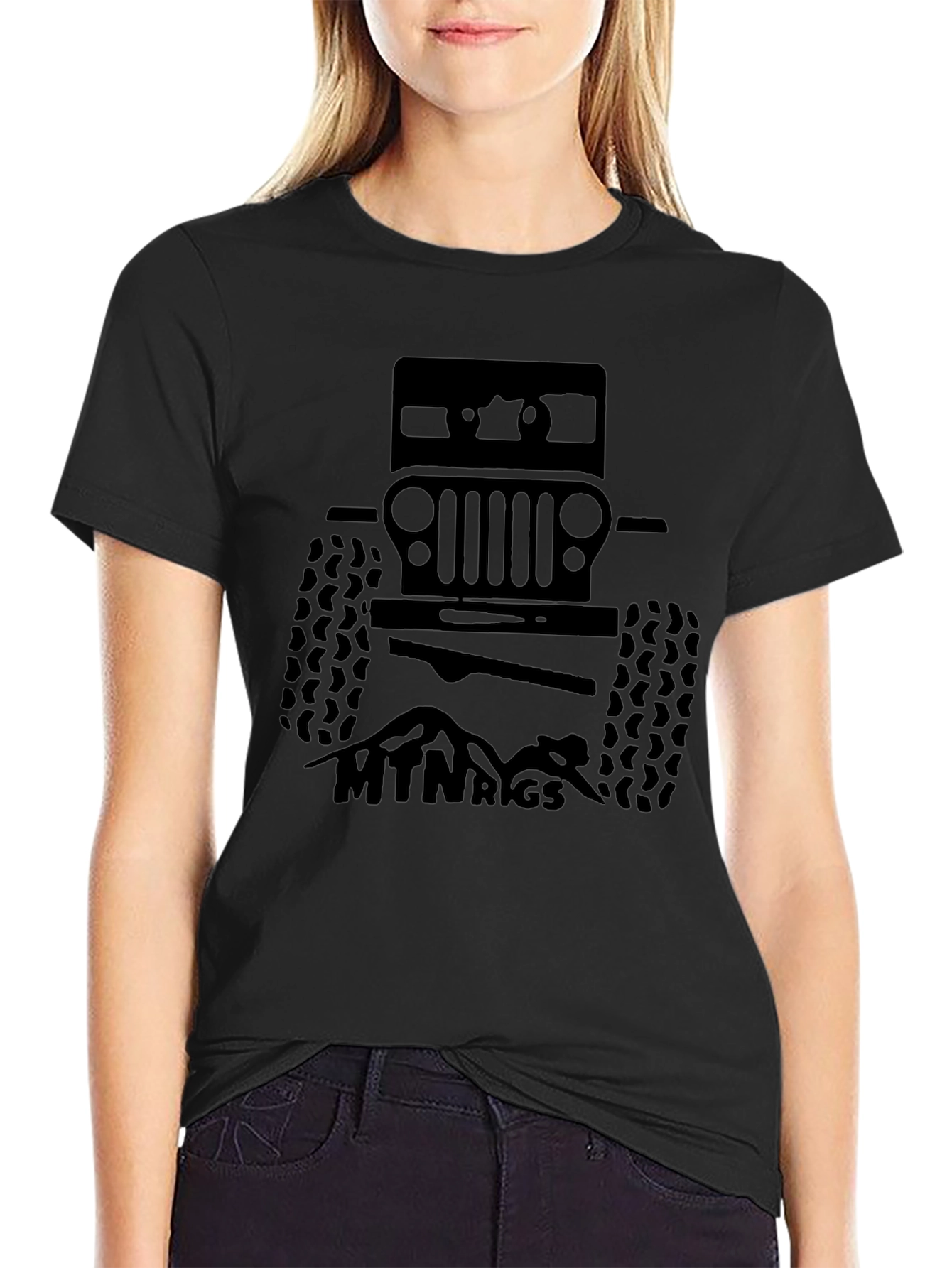 MTN Rigs Off-Road T-Shirt - Black Jeep Design