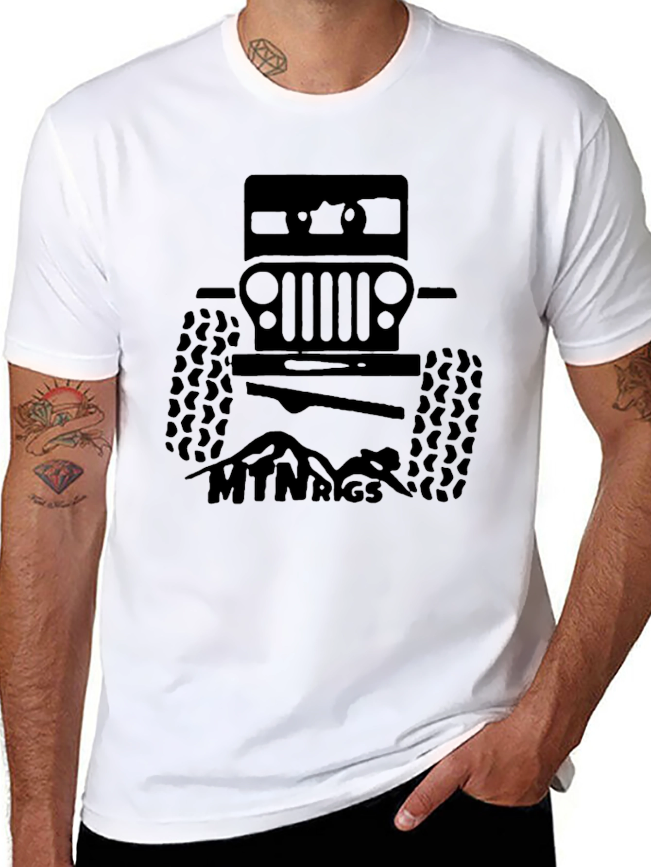 MTN Rigs Off-Road T-Shirt - Black Jeep Design