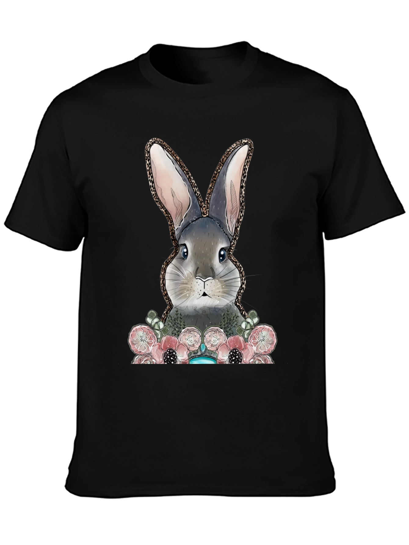 Bunny & Floral Graphic Tee