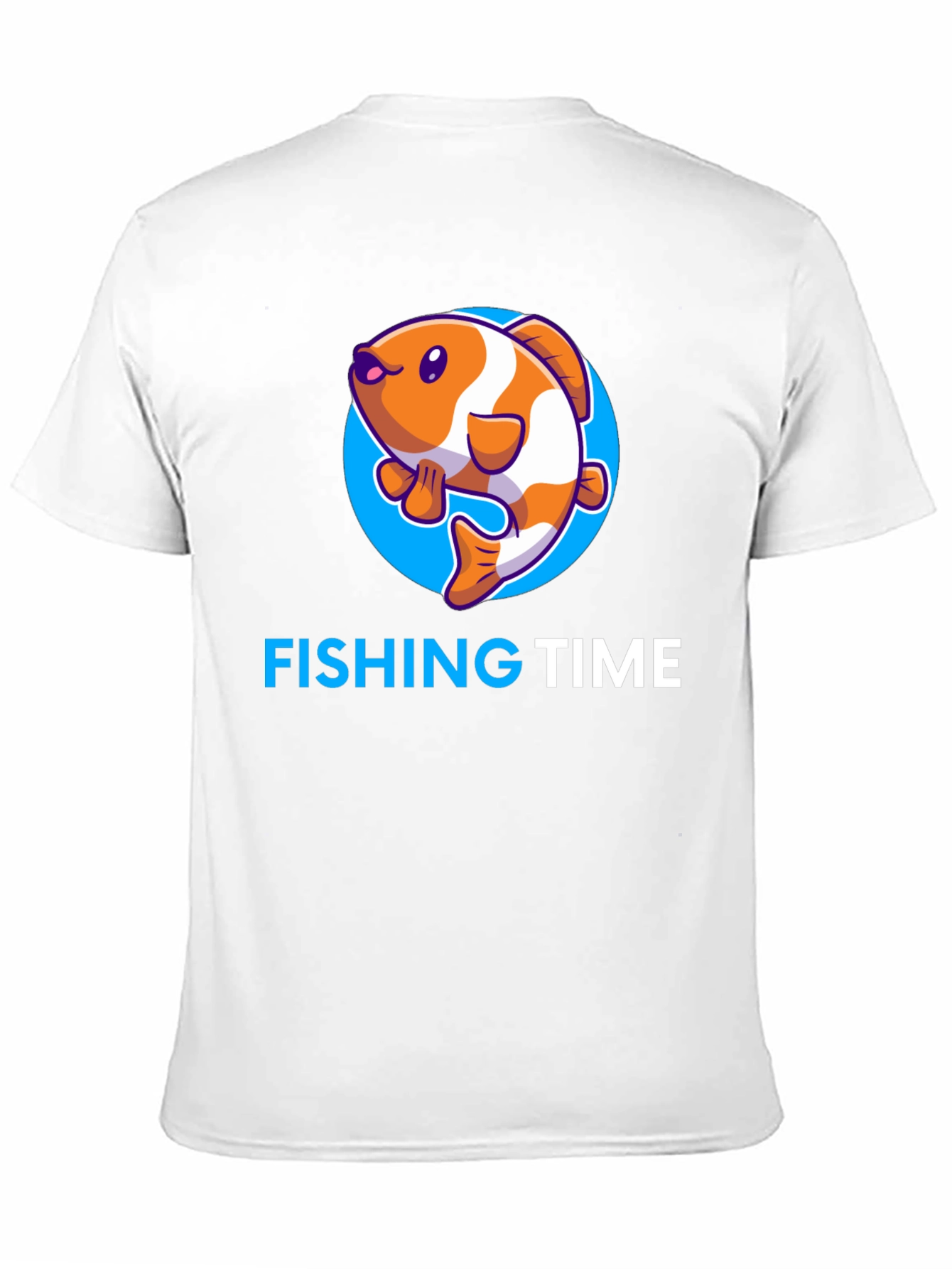 Fishing Time Graphic Tee - Black Cotton Shirt