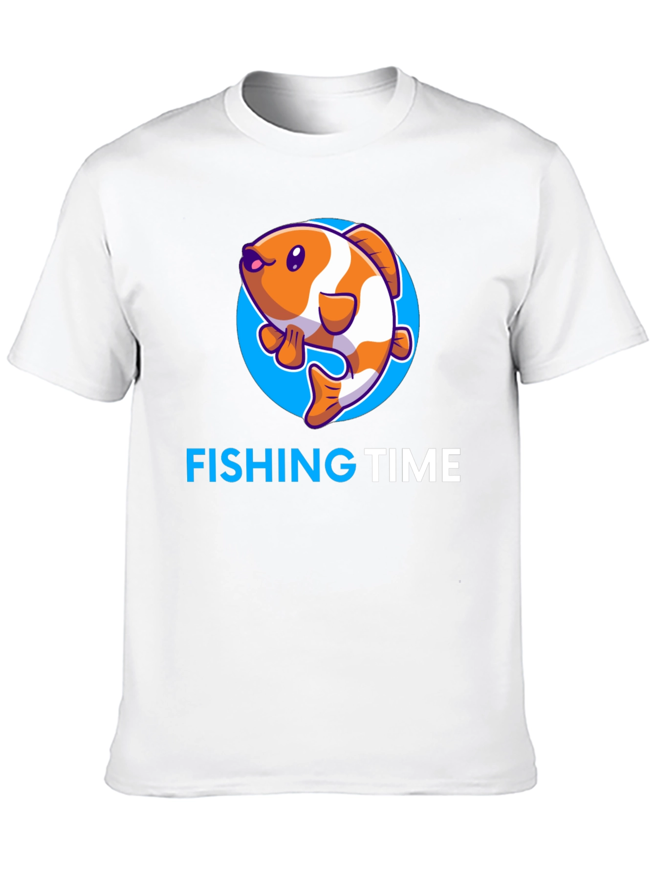 Fishing Time Graphic Tee - Black Cotton Shirt
