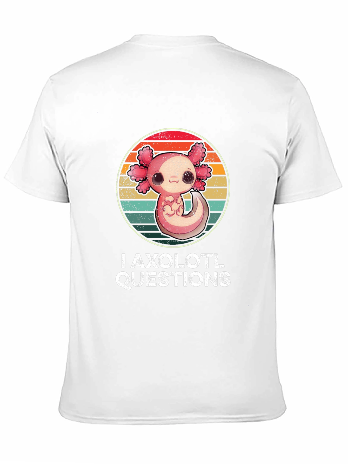 I Axolotl Questions T-Shirt - Cute Retro Design