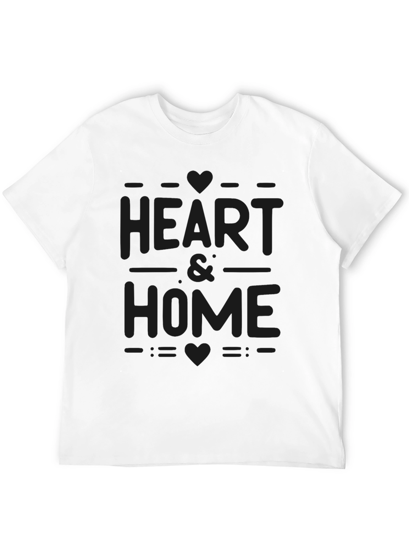 Heart & Home Black Graphic T-Shirt