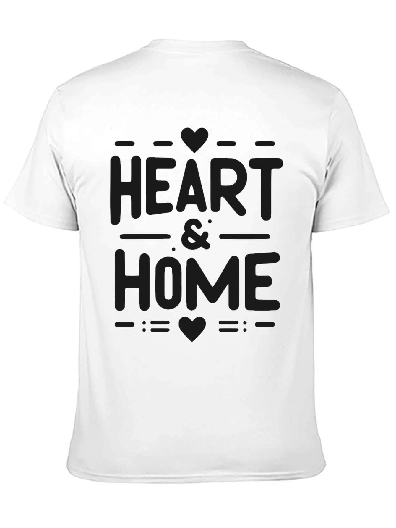 Heart & Home Black Graphic T-Shirt