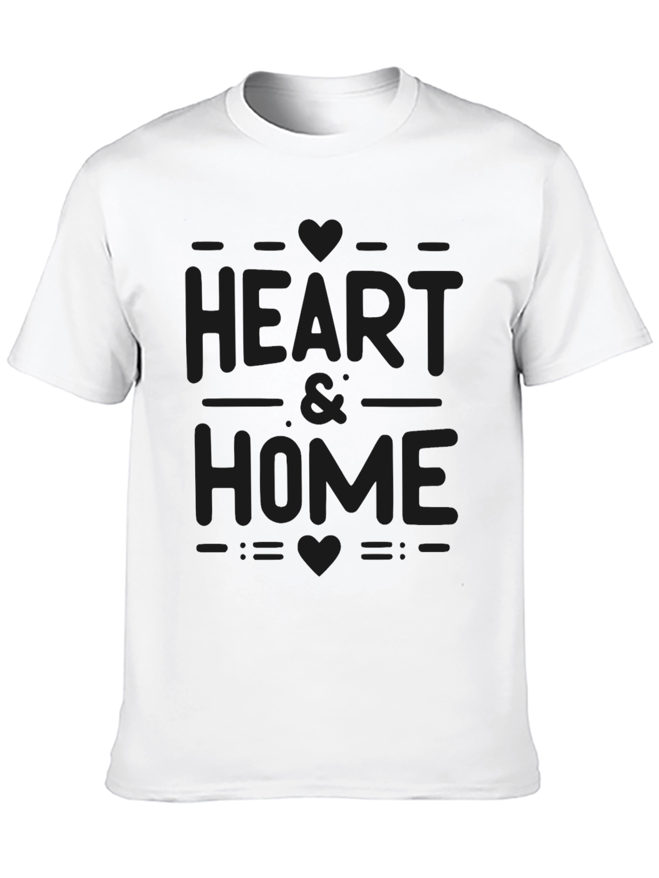 Heart & Home Black Graphic T-Shirt