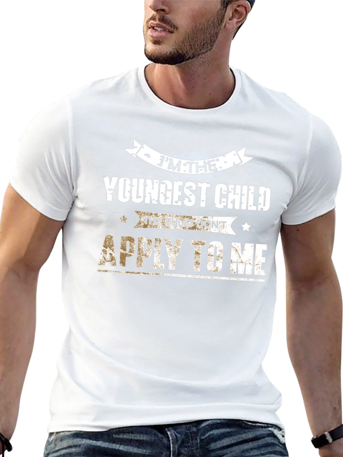 Im The Youngest Child T-Shirt - Rules Dont Apply