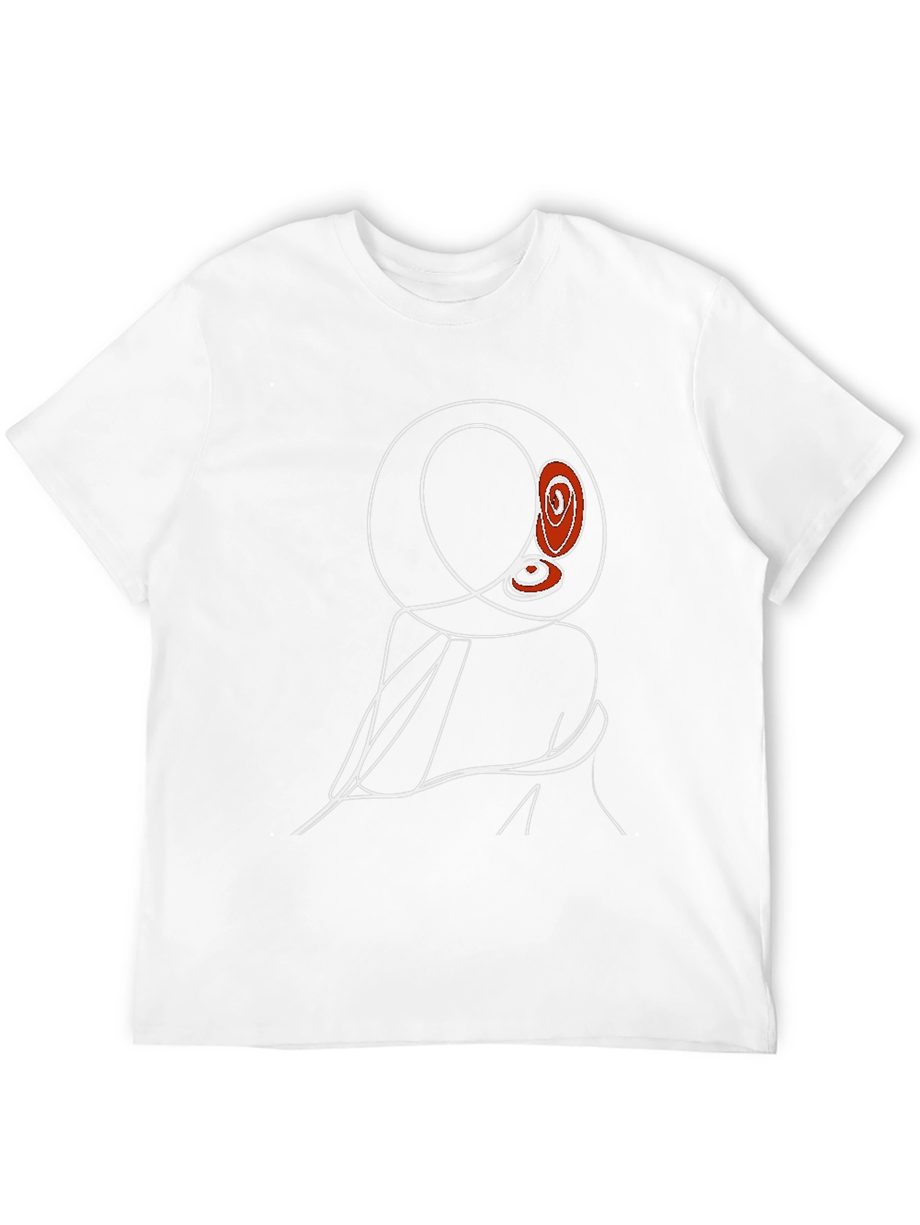 Abstract Line Art T-Shirt - Modern Graphic Tee