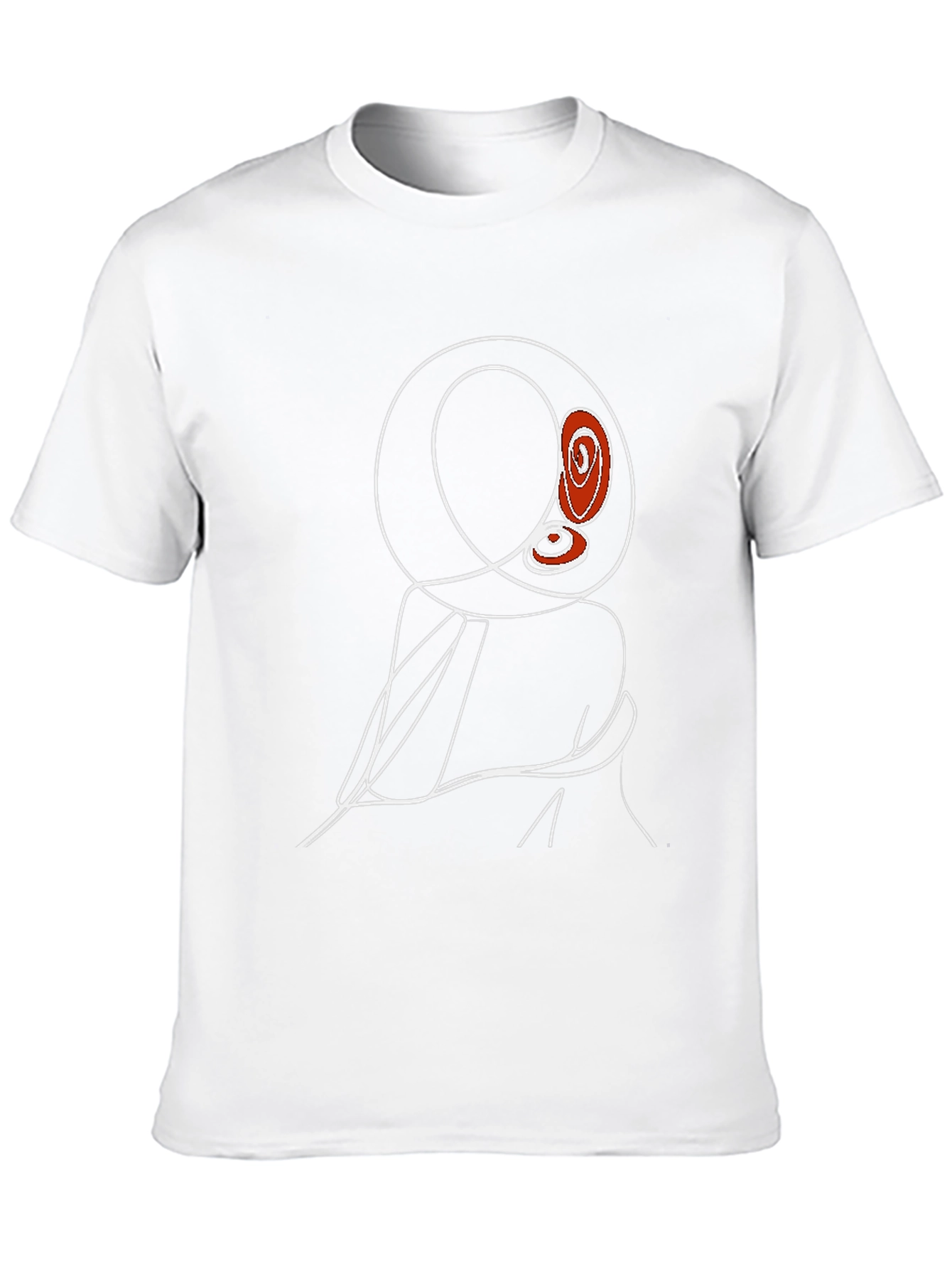Abstract Line Art T-Shirt - Modern Graphic Tee
