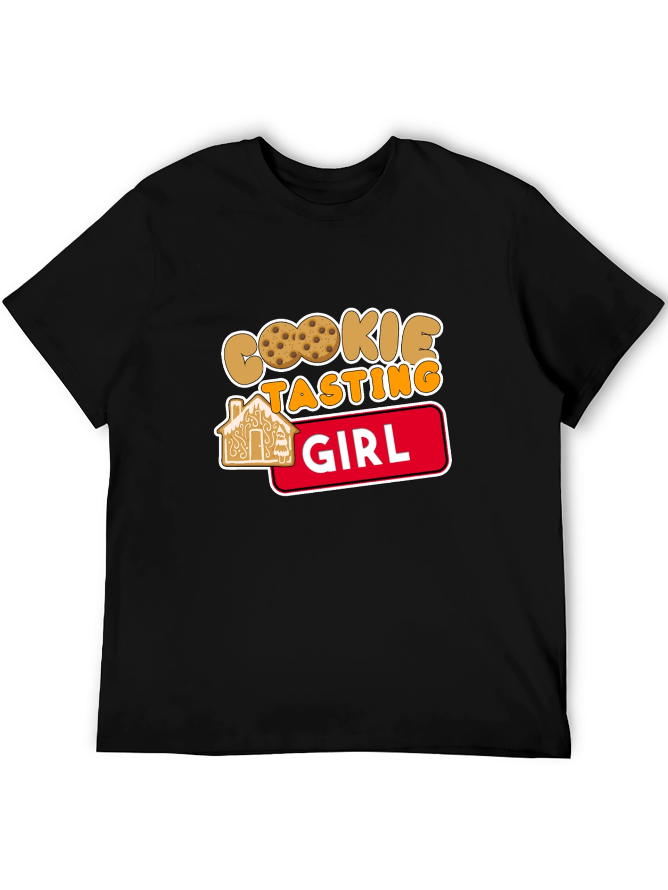 Cookie Tasting Girl T-Shirt - Cute Holiday Tee