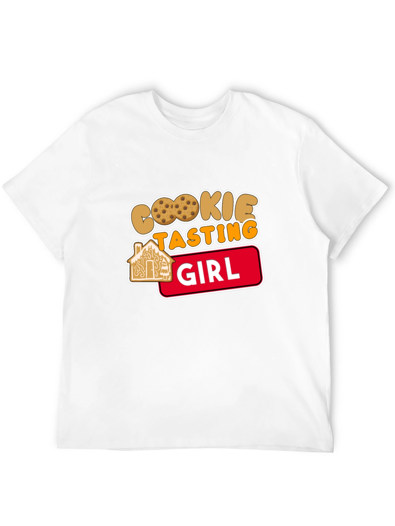 Cookie Tasting Girl T-Shirt - Cute Holiday Tee