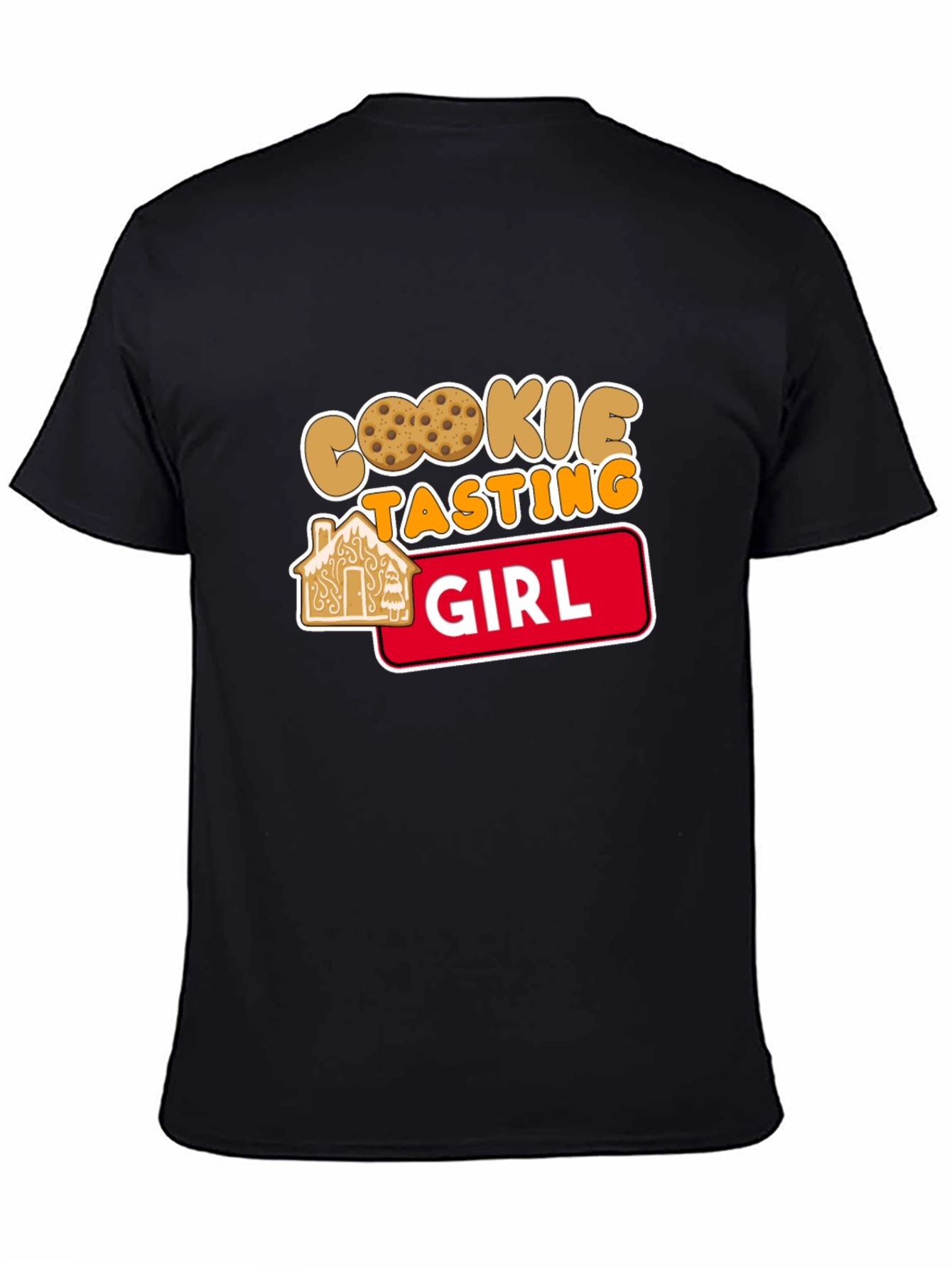 Cookie Tasting Girl T-Shirt - Cute Holiday Tee