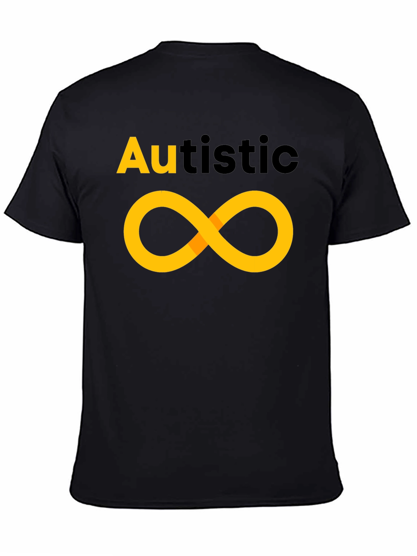 Autistic Infinity Symbol T-Shirt - Black