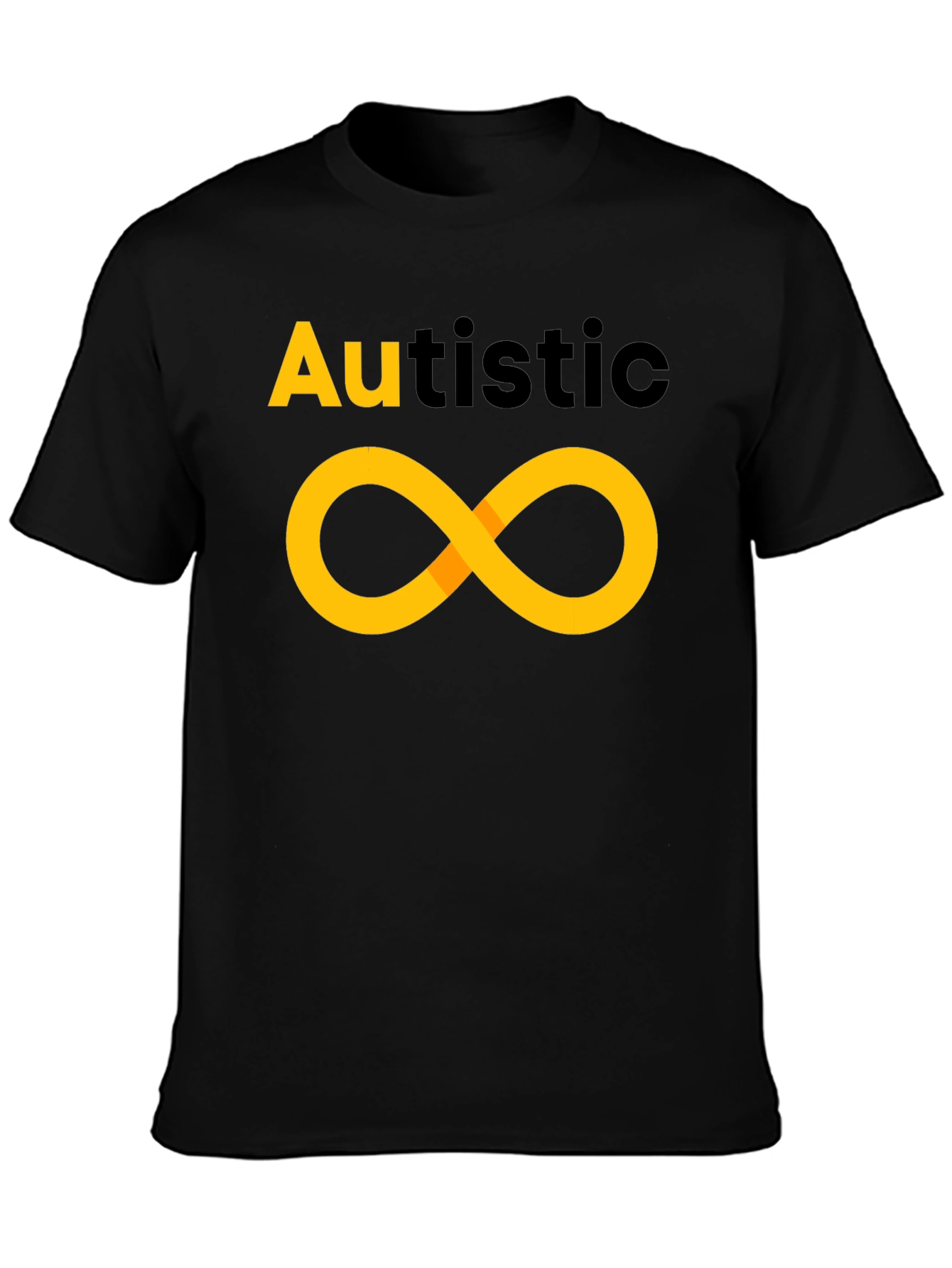 Autistic Infinity Symbol T-Shirt - Black