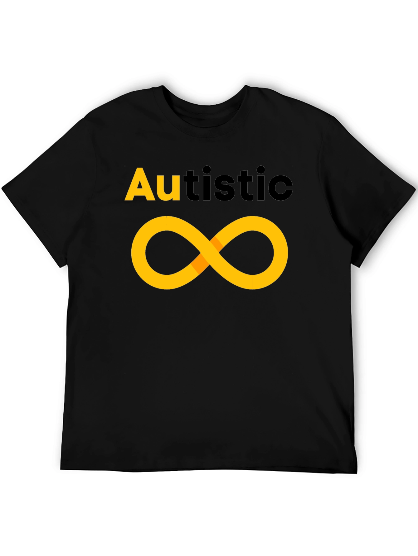 Autistic Infinity Symbol T-Shirt - Black