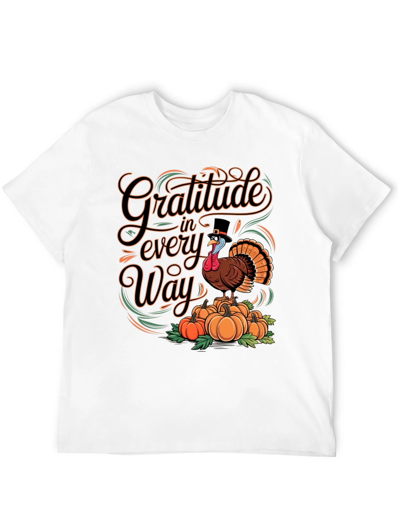 Gratitude Turkey Thanksgiving T-Shirt