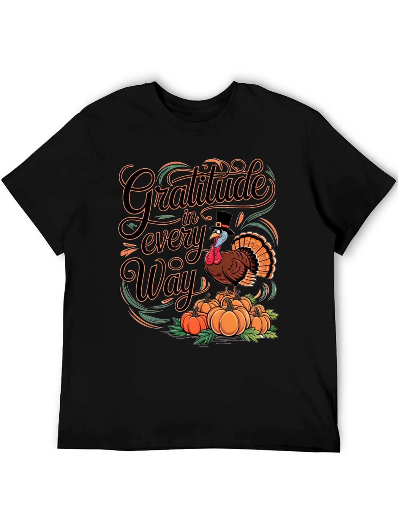 Gratitude Turkey Thanksgiving T-Shirt