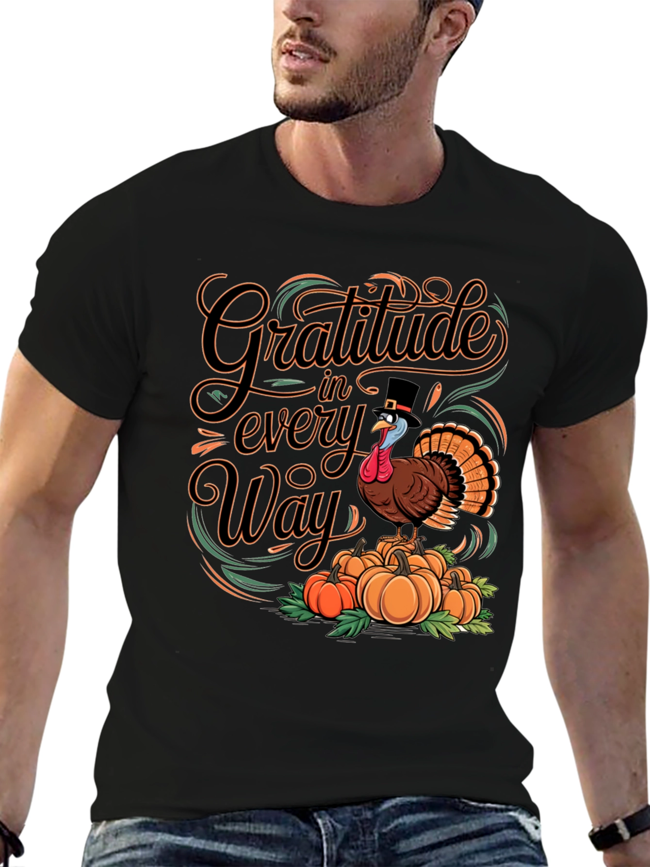 Gratitude Turkey Thanksgiving T-Shirt