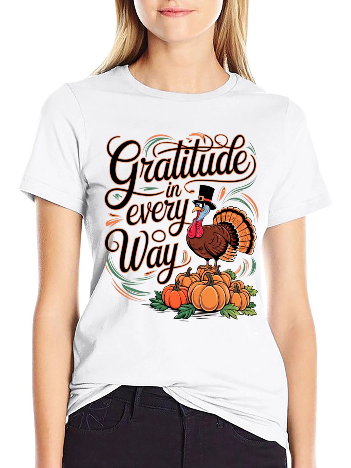 Gratitude Turkey Thanksgiving T-Shirt