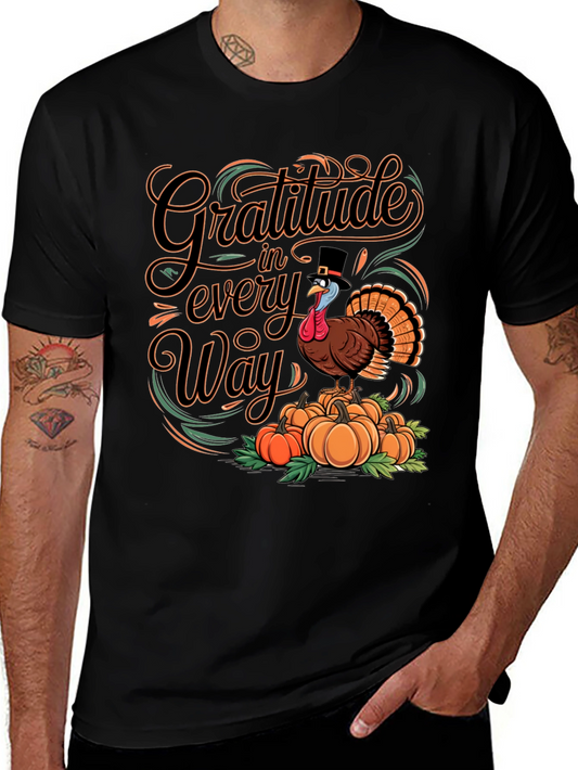 Gratitude Turkey Thanksgiving T-Shirt