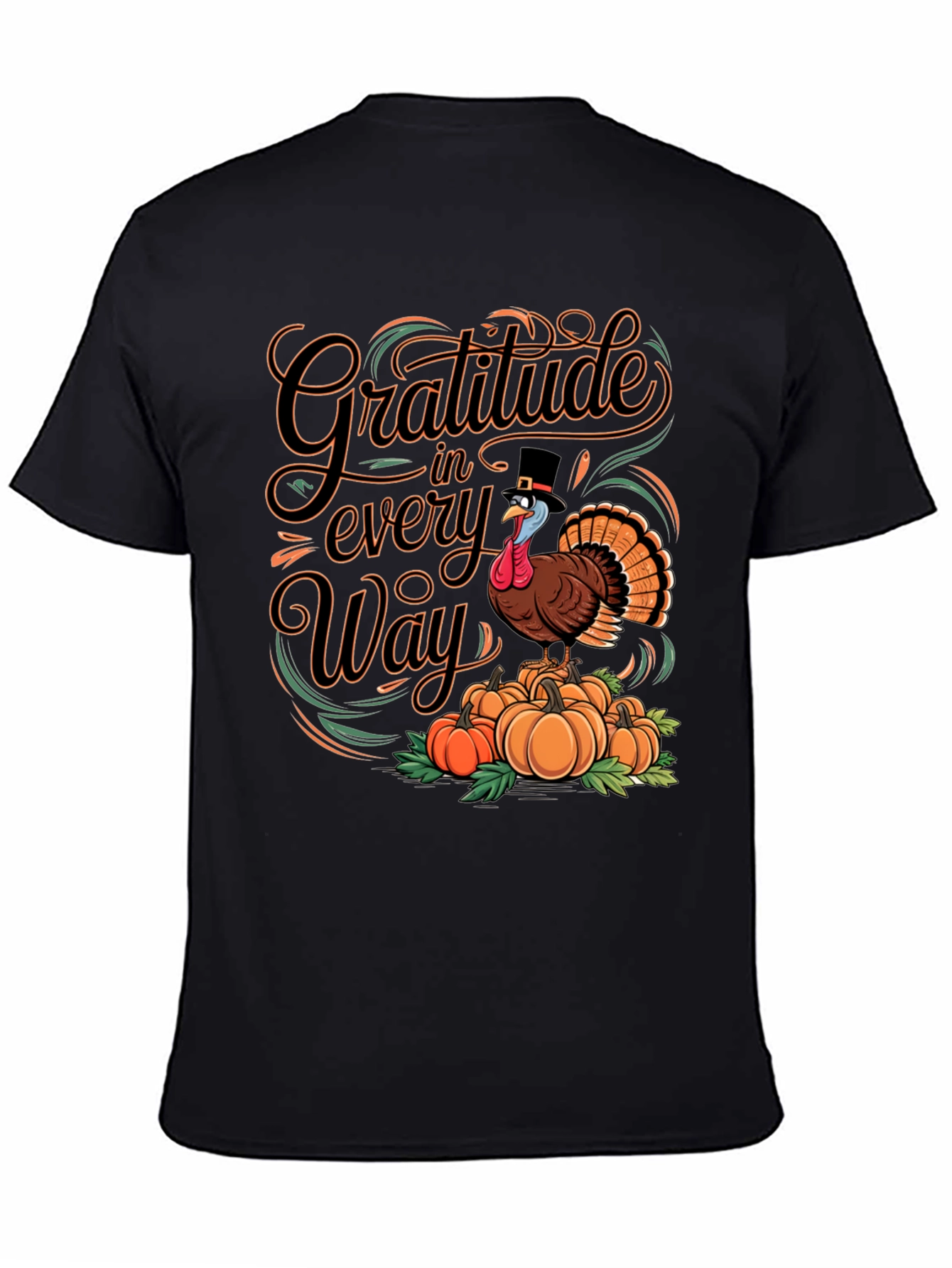 Gratitude Turkey Thanksgiving T-Shirt