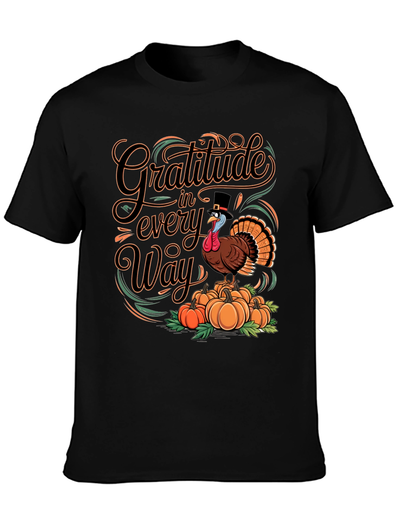 Gratitude Turkey Thanksgiving T-Shirt