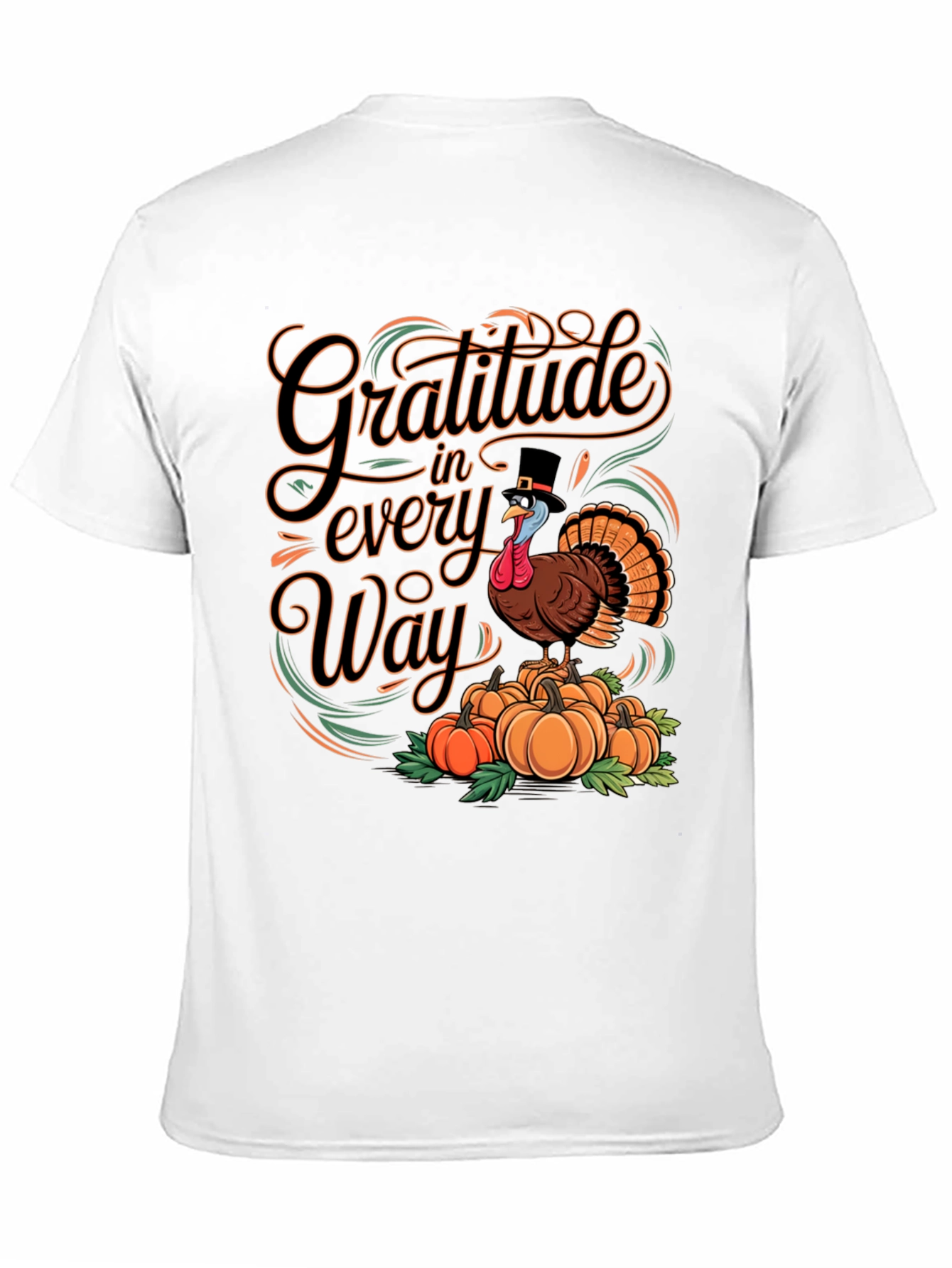 Gratitude Turkey Thanksgiving T-Shirt