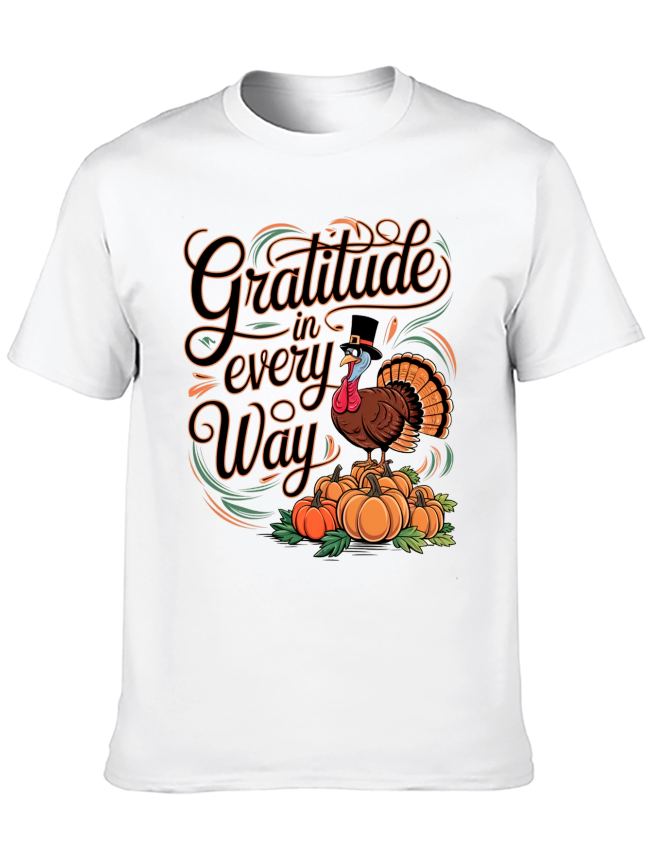 Gratitude Turkey Thanksgiving T-Shirt