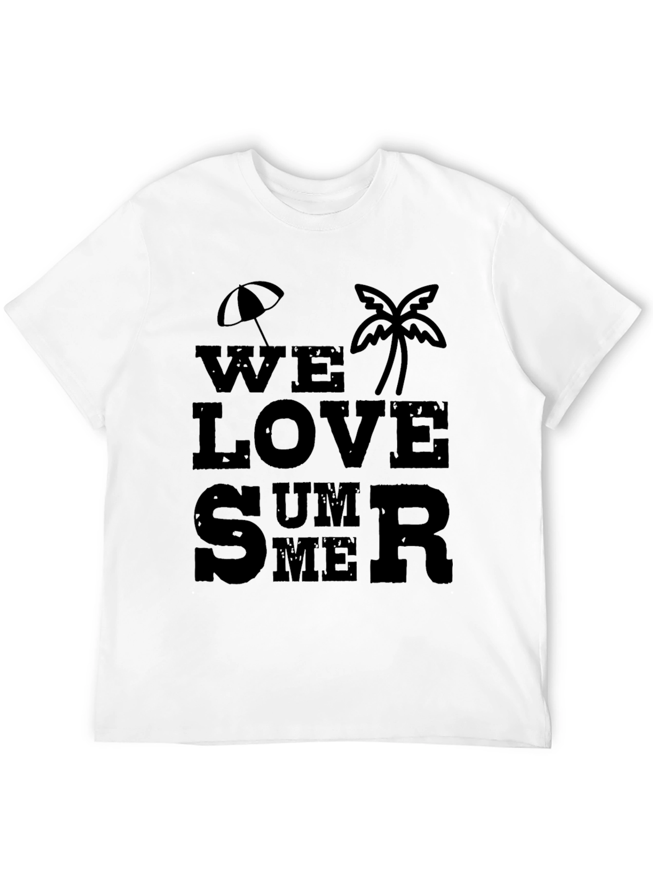 We Love Summer Black T-Shirt